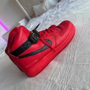 1017 ALYX 9SM Red and Black Leather Sneakers